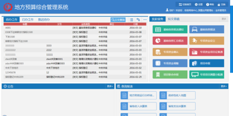 地方预算综合系统业务操作手册